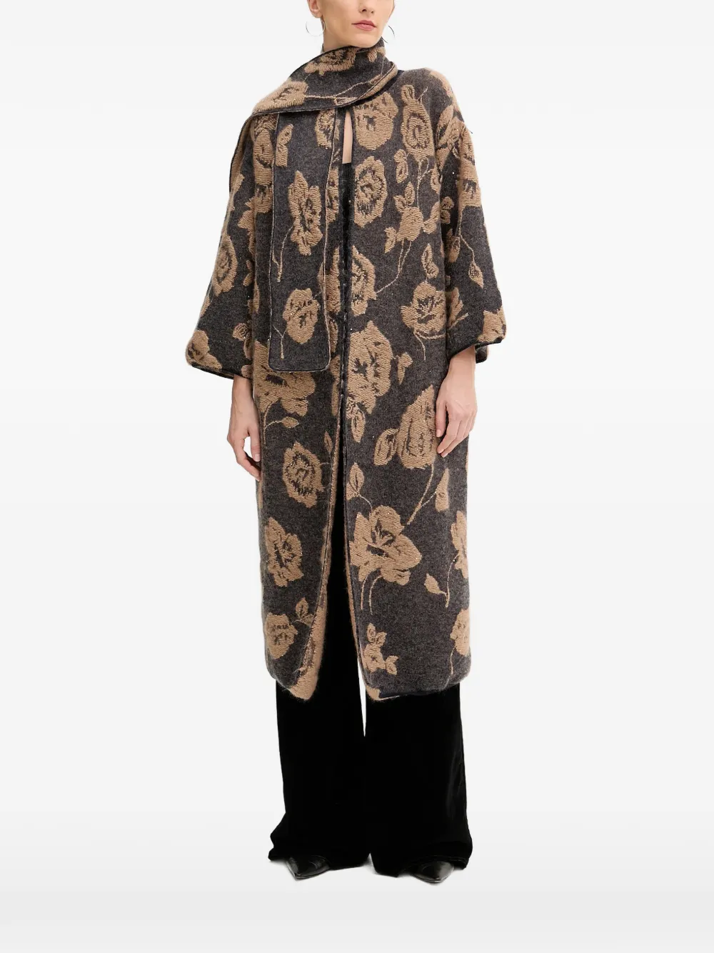 Кардиган Matthew с цветочной интарсией Liviana Conti, серый
Кардиган Matthew с цветочной интарсией Liviana Conti, серый