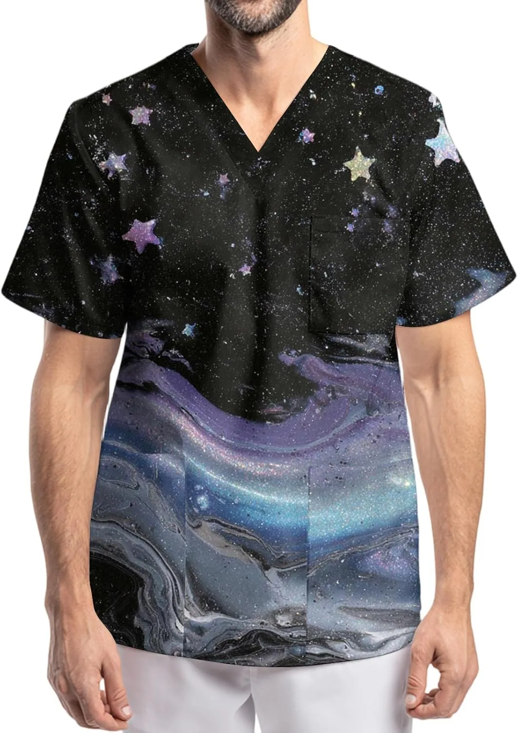 Мужская футболка-скраб с градиентом, V-образным вырезом и коротким рукавом WENKOMG1
Мужская футболка-скраб с градиентом, V-образным вырезом и коротким рукавом WENKOMG1