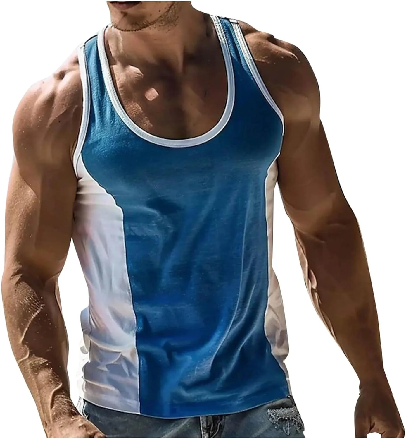 Мужская майка без рукавов для тренировок с цветными блоками TXGMNA
Мужская майка без рукавов для тренировок с цветными блоками TXGMNA