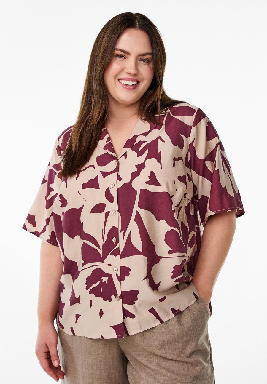 Блуза Zizzi Button-down blouse, Port Royal Flower/Bordeaux
Блуза Zizzi Button-down blouse, Port Royal Flower/Bordeaux