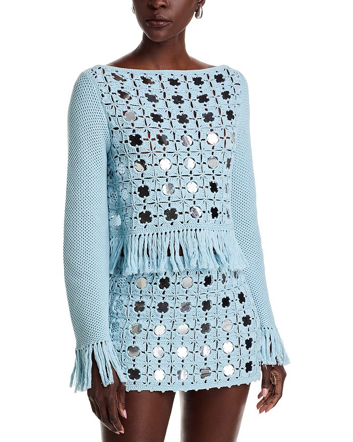 Топ с бахромой Camilla Mirror TOCCIN, синий
Топ с бахромой Camilla Mirror TOCCIN, синий