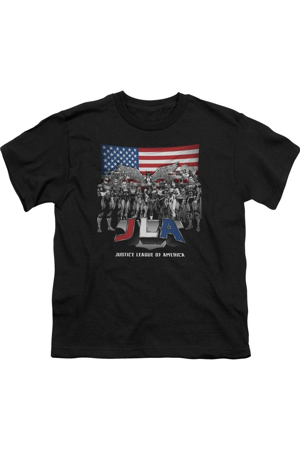 Футболка с коротким рукавом для детей "Лига справедливости Америки" Gildan, черный 
Футболка с коротким рукавом для детей "Лига справедливости Америки" Gildan, черный