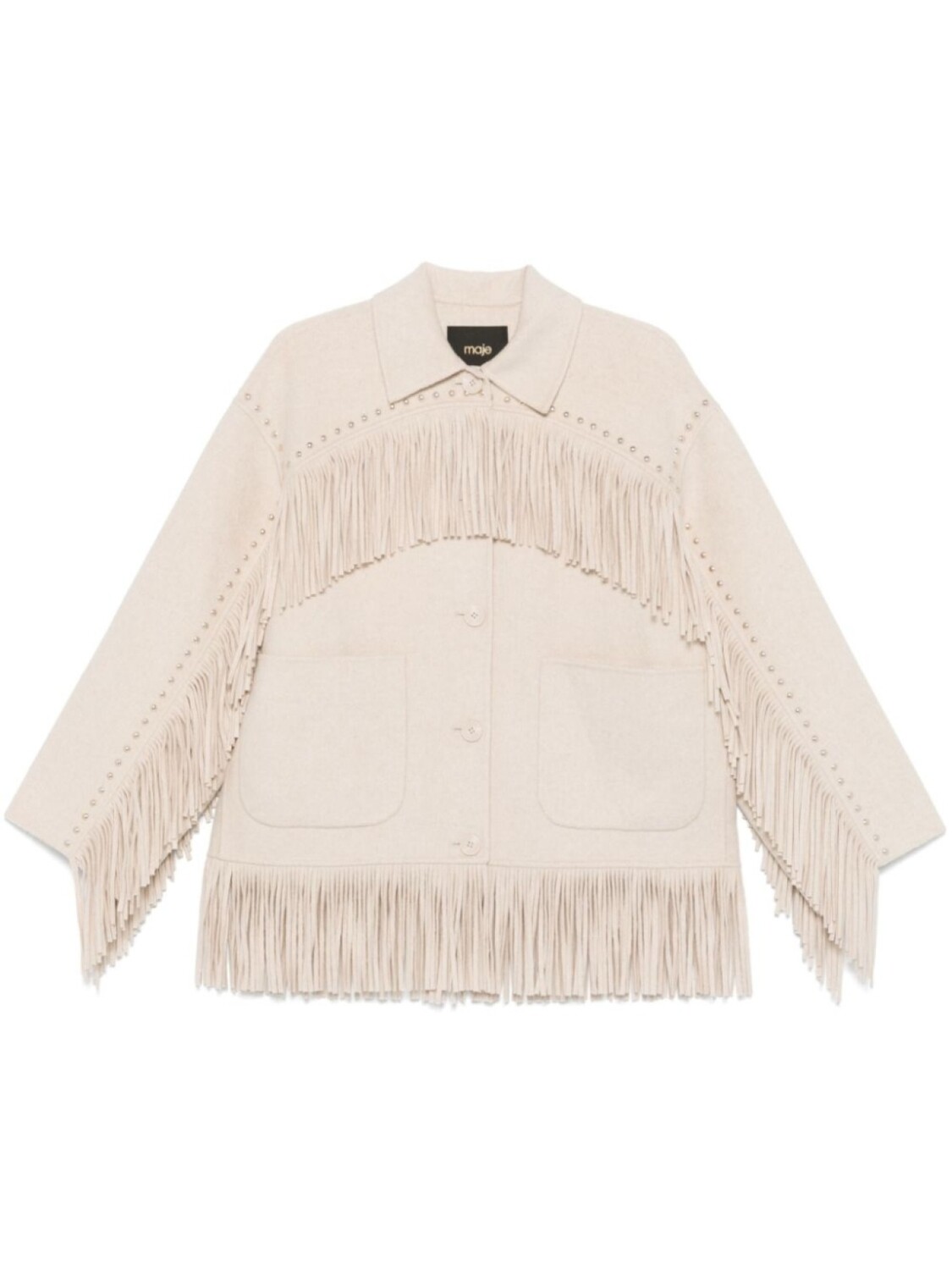 Maje пальто с бахромой, нейтральный
Maje пальто с бахромой, нейтральный