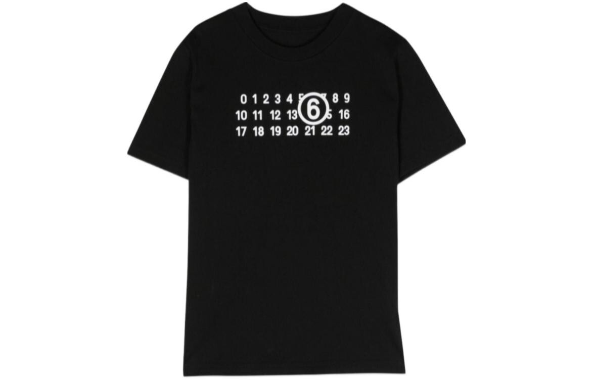 Детская футболка Mm6 Maison Margiela, черный 
Детская футболка Mm6 Maison Margiela, черный
