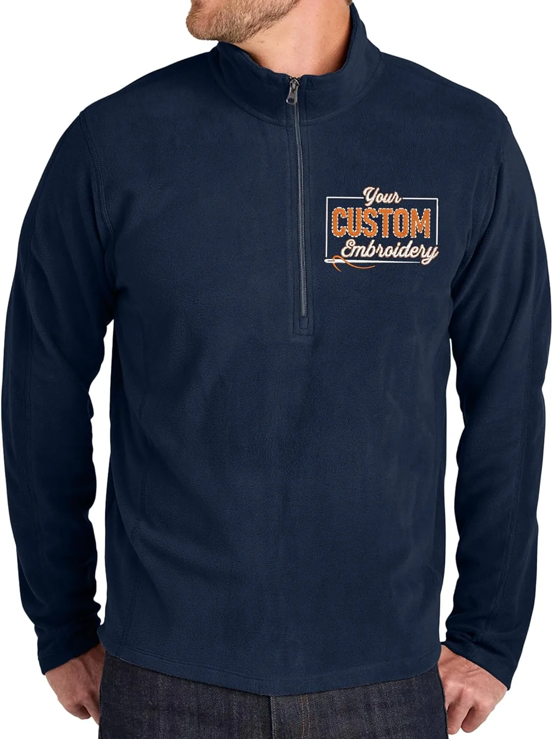 NACRE APPAREL Custom Embroidered Microfleece Half Zip Pullover
NACRE APPAREL Custom Embroidered Microfleece Half Zip Pullover