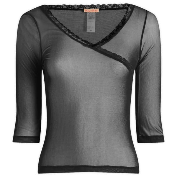 Сетчатый топ с рукавами 3/4 Fruity Booty, черный
Сетчатый топ с рукавами 3/4 Fruity Booty, черный