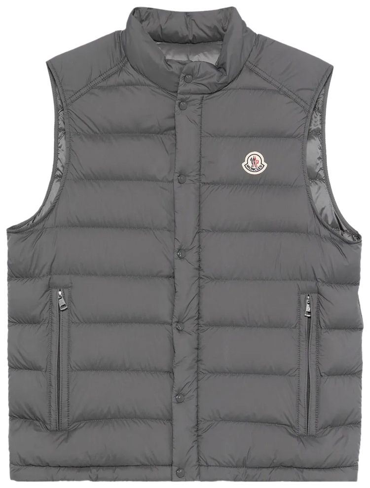 Жилет Moncler Barthe с воротником-стойкой, серый
Жилет Moncler Barthe с воротником-стойкой, серый