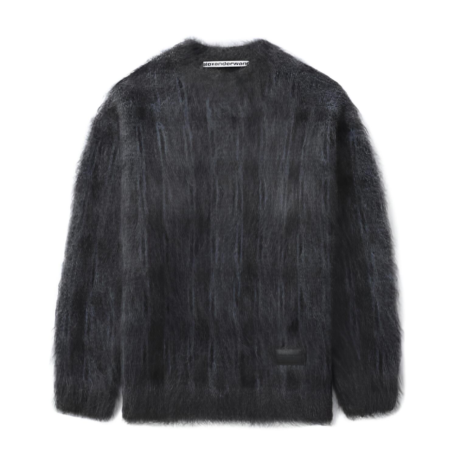 Свитер с эффектом браширования Alexander Wang, серый
Свитер с эффектом браширования Alexander Wang, серый