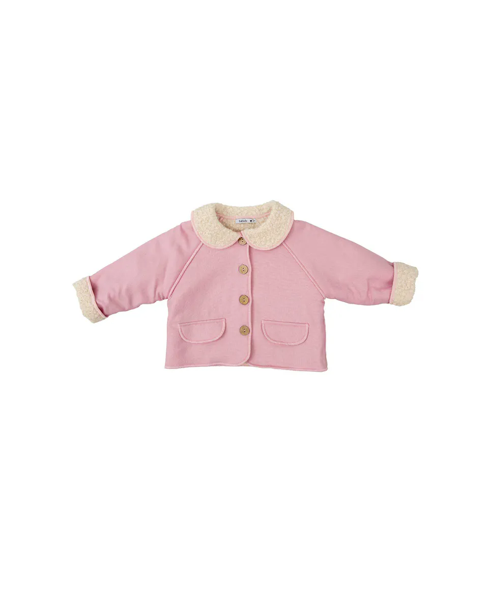 Теплая куртка для девочки на пуговицах BABIDÚ, розовый
Теплая куртка для девочки на пуговицах BABIDÚ, розовый
