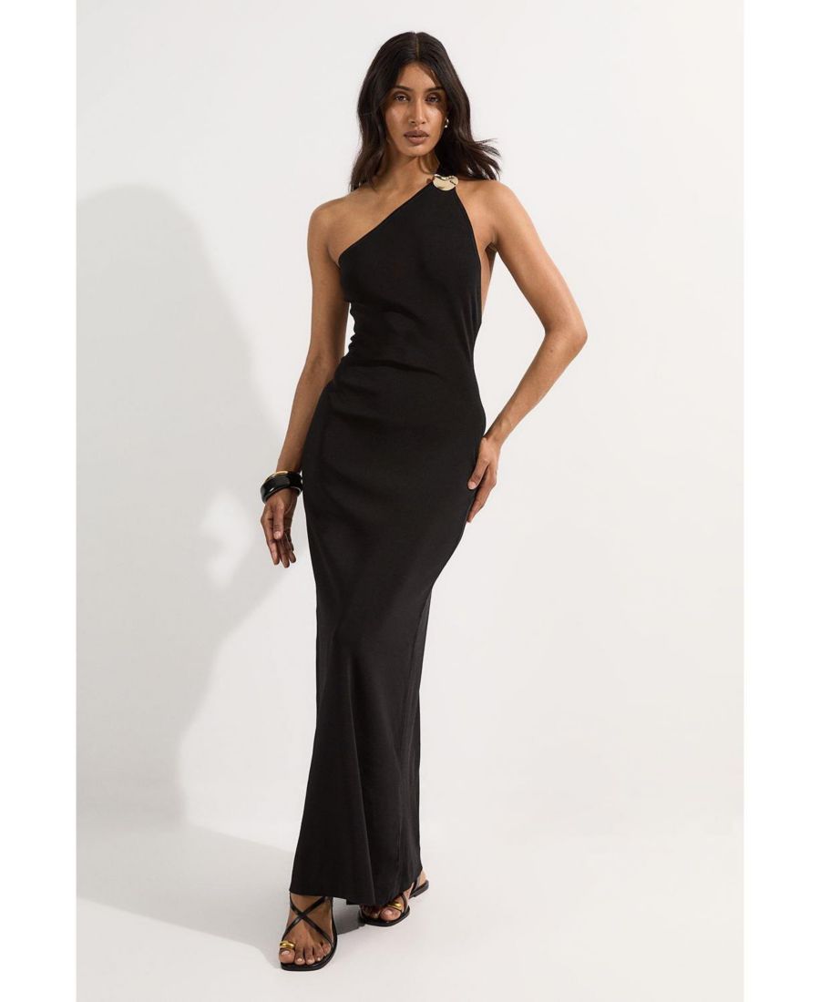 Женское вязаное платье без спинки с фурнитурой Karen Millen, Black
Женское вязаное платье без спинки с фурнитурой Karen Millen, Black