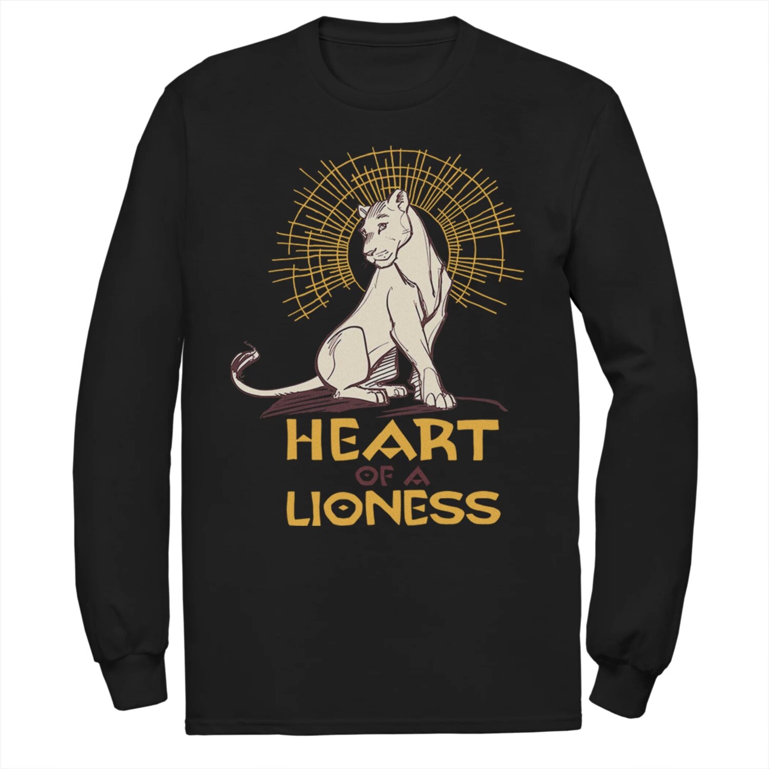 Мужская футболка с длинными рукавами Disney King Lion King Heart Of A Lioness Licensed Character
Мужская футболка с длинными рукавами Disney King Lion King Heart Of A Lioness Licensed Character