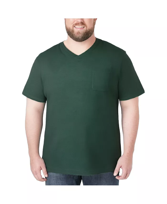 Футболка с V-образным вырезом и карманом Big & Tall, легкая, не садится после стирки KingSize, зеленый
Футболка с V-образным вырезом и карманом Big & Tall, легкая, не садится после стирки KingSize, зеленый
