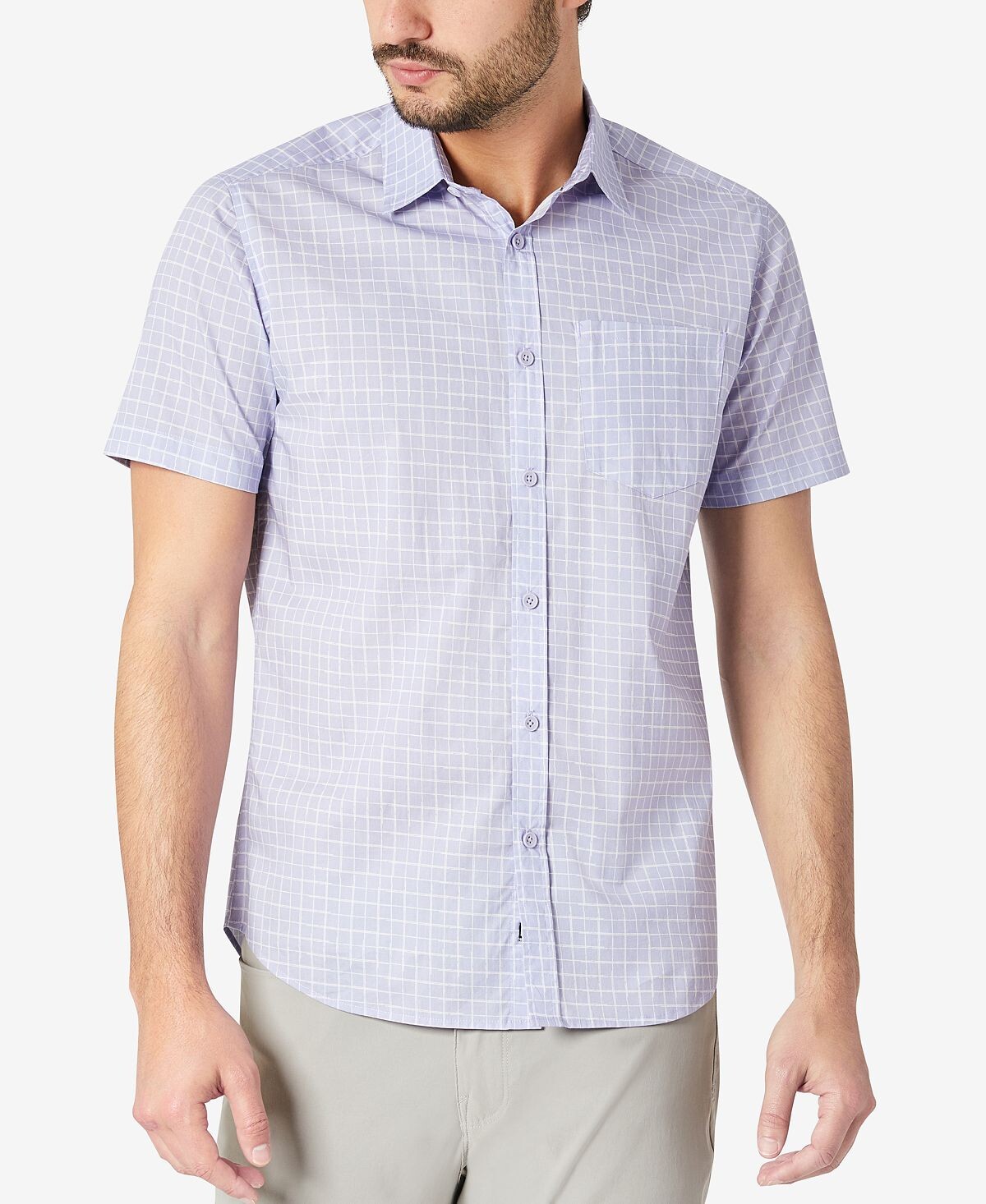 Мужская рубашка с накладным карманом и коротким рукавом на пуговицах спереди Kenneth Cole
Мужская рубашка с накладным карманом и коротким рукавом на пуговицах спереди Kenneth Cole