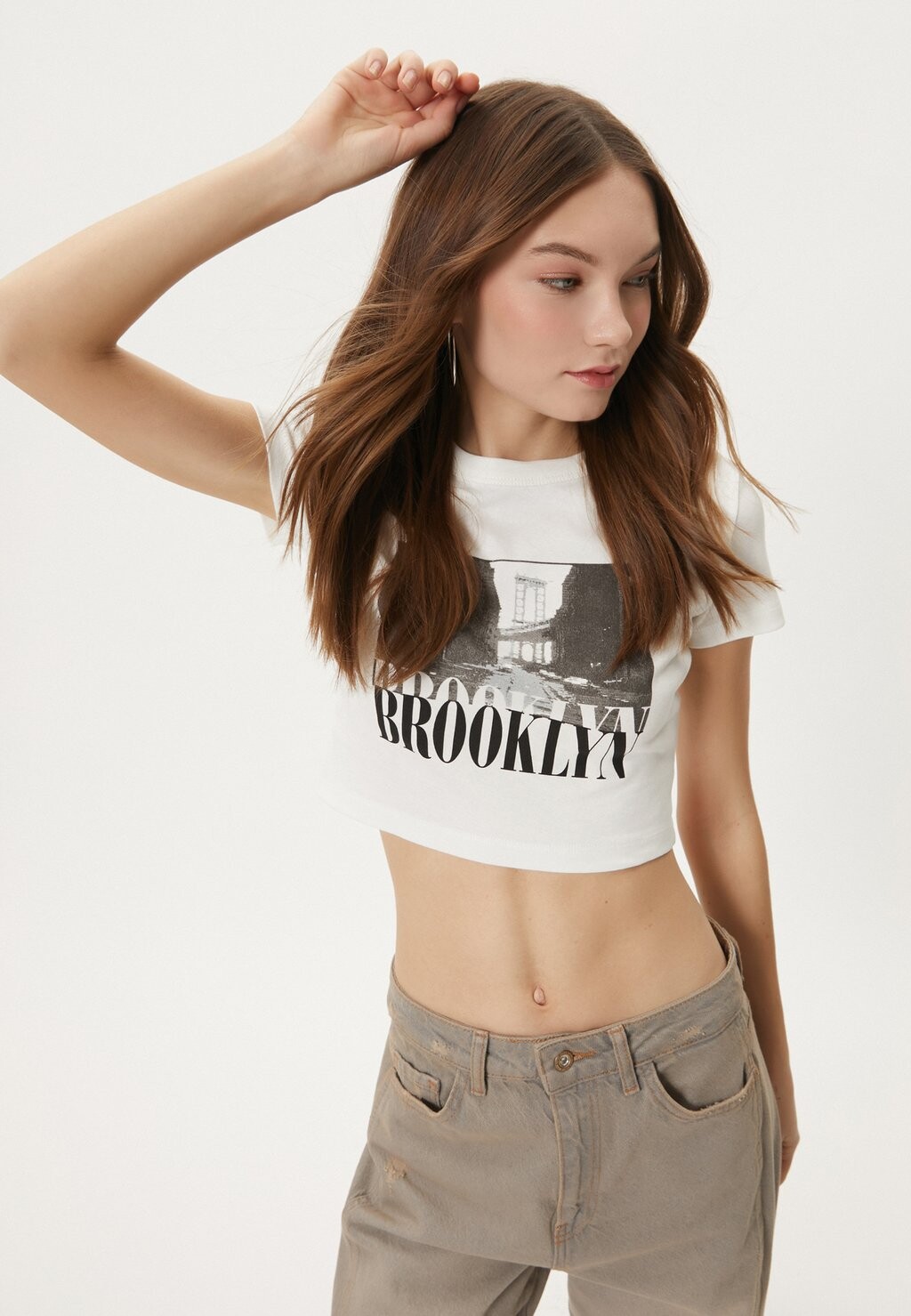 Футболка с принтом CROP PRINTED SHORT SLEEVE CREW NECK Koton, кремовый
Футболка с принтом CROP PRINTED SHORT SLEEVE CREW NECK Koton, кремовый