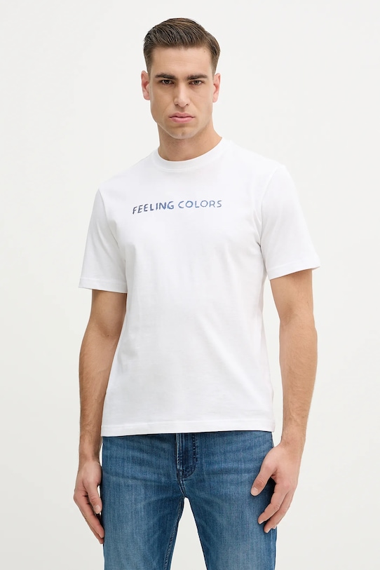 Хлопковая футболка United Colors of Benetton, белый
Хлопковая футболка United Colors of Benetton, белый