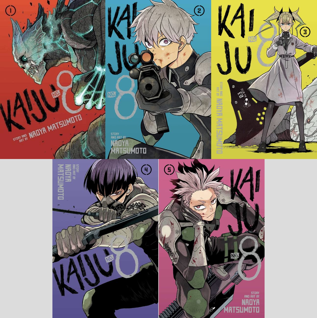 Kaiju No. 8 Manga Volumes 1-5 (Generic)
Kaiju No. 8 Manga Volumes 1-5 (Generic)