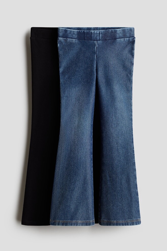 2 пары расклешенных джеггинсов H&M, черный
2 пары расклешенных джеггинсов H&M, черный