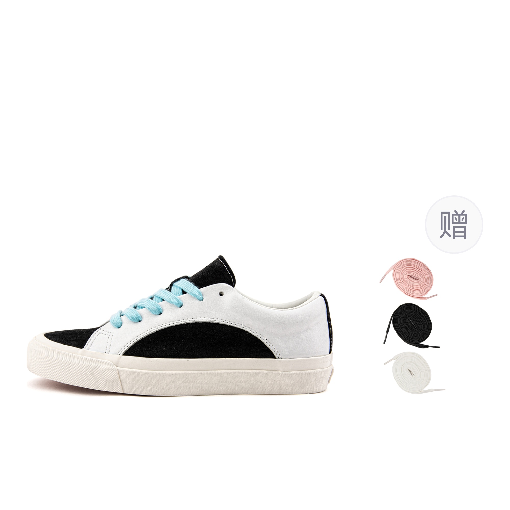 WANSWER Амортизирующие устойчивые к истиранию низкие скейтборд кроссовки унисекс черно-белые с синими шнурками, цвет Black White (Blue Shoelace) 
WANSWER Амортизирующие устойчивые к истиранию низкие скейтборд кроссовки унисекс черно-белые с синими шнурками, цвет Black White (Blue Shoelace)