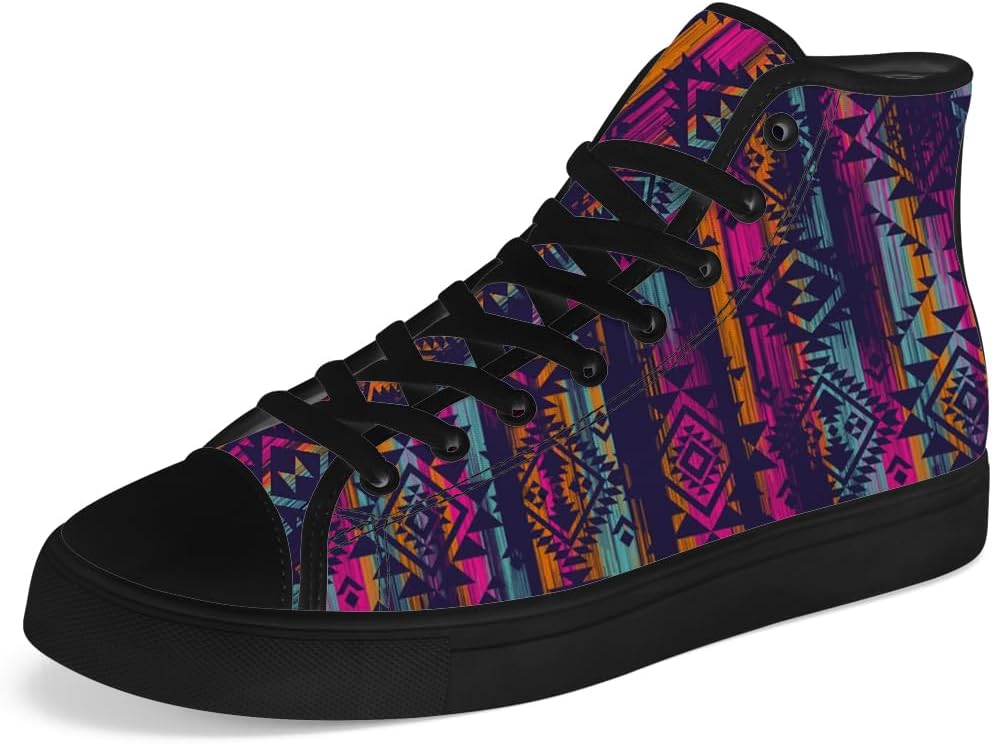 Высокие кеды на шнуровке Aztec для мужчин и женщин, с канвой, в стиле коренных американцев, повседневная обувь, подарок для папы и мамы Chebing, пурпурный
Высокие кеды на шнуровке Aztec для мужчин и женщин, с канвой, в стиле коренных американцев, повседневная обувь, подарок для папы и мамы Chebing, пурпурный