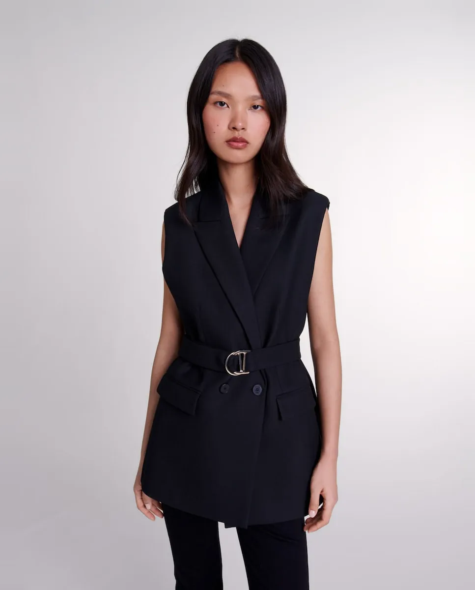 Женский пиджак без рукавов Maje, черный
Женский пиджак без рукавов Maje, черный