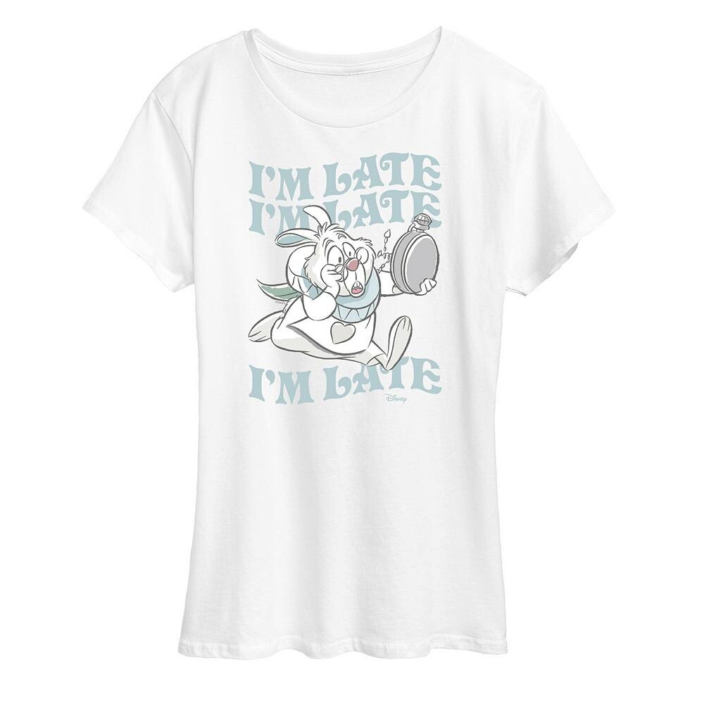 Женская футболка Disney's Alice in Wonderland White Rabbit с рисунком «I'm Late», белый
Женская футболка Disney's Alice in Wonderland White Rabbit с рисунком «I'm Late», белый