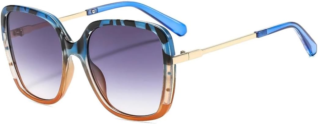 Ретро, универсальные солнцезащитные очки с крупной оправой, градиентной квадратной формой, женские, модные, для путешествий и отдыха, мужские, с защитой от УФ-излучения UV400 UATXTAU, Blue Orange
Ретро, универсальные солнцезащитные очки с крупной оправой, градиентной квадратной формой, женские, модные, для путешествий и отдыха, мужские, с защитой от УФ-излучения UV400 UATXTAU, Blue Orange