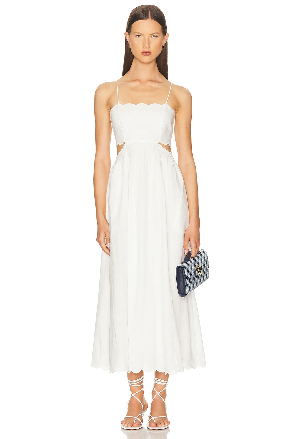 Платье миди с рюшами Rhiannon Zimmermann, Ivory
Платье миди с рюшами Rhiannon Zimmermann, Ivory