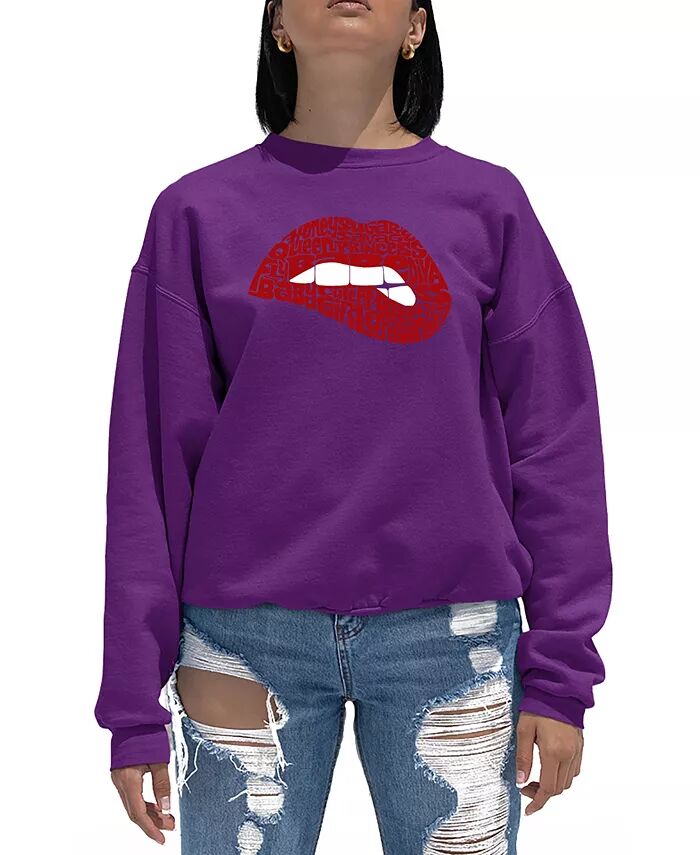 Женская толстовка Word Art Crewneck Savage Lips LA Pop Art, фиолетовый
Женская толстовка Word Art Crewneck Savage Lips LA Pop Art, фиолетовый