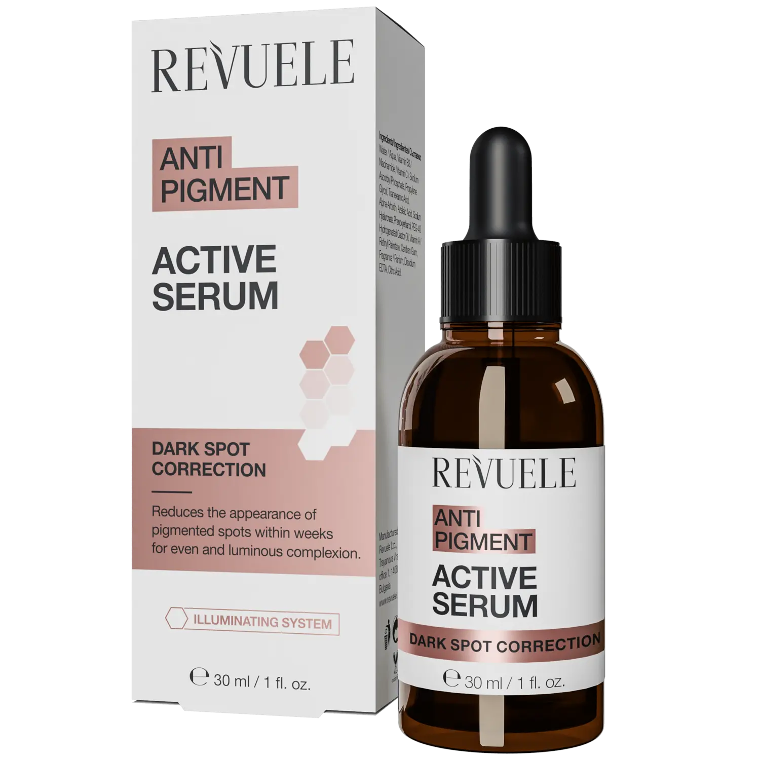 Осветляющая сыворотка для лица Revuele Anti Pigment, 30 мл
Осветляющая сыворотка для лица Revuele Anti Pigment, 30 мл