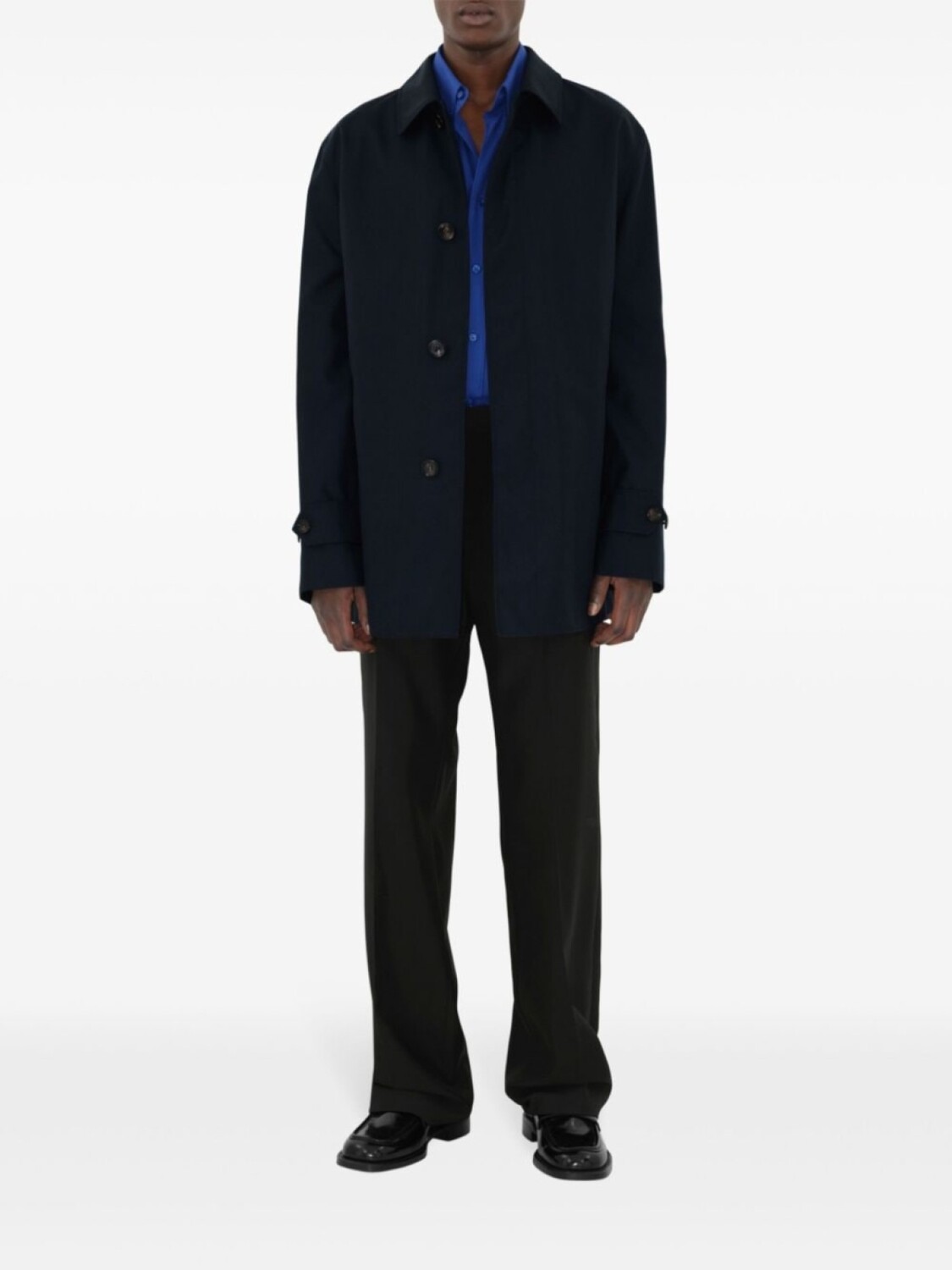 Burberry парка с косым воротником, синий
Burberry парка с косым воротником, синий