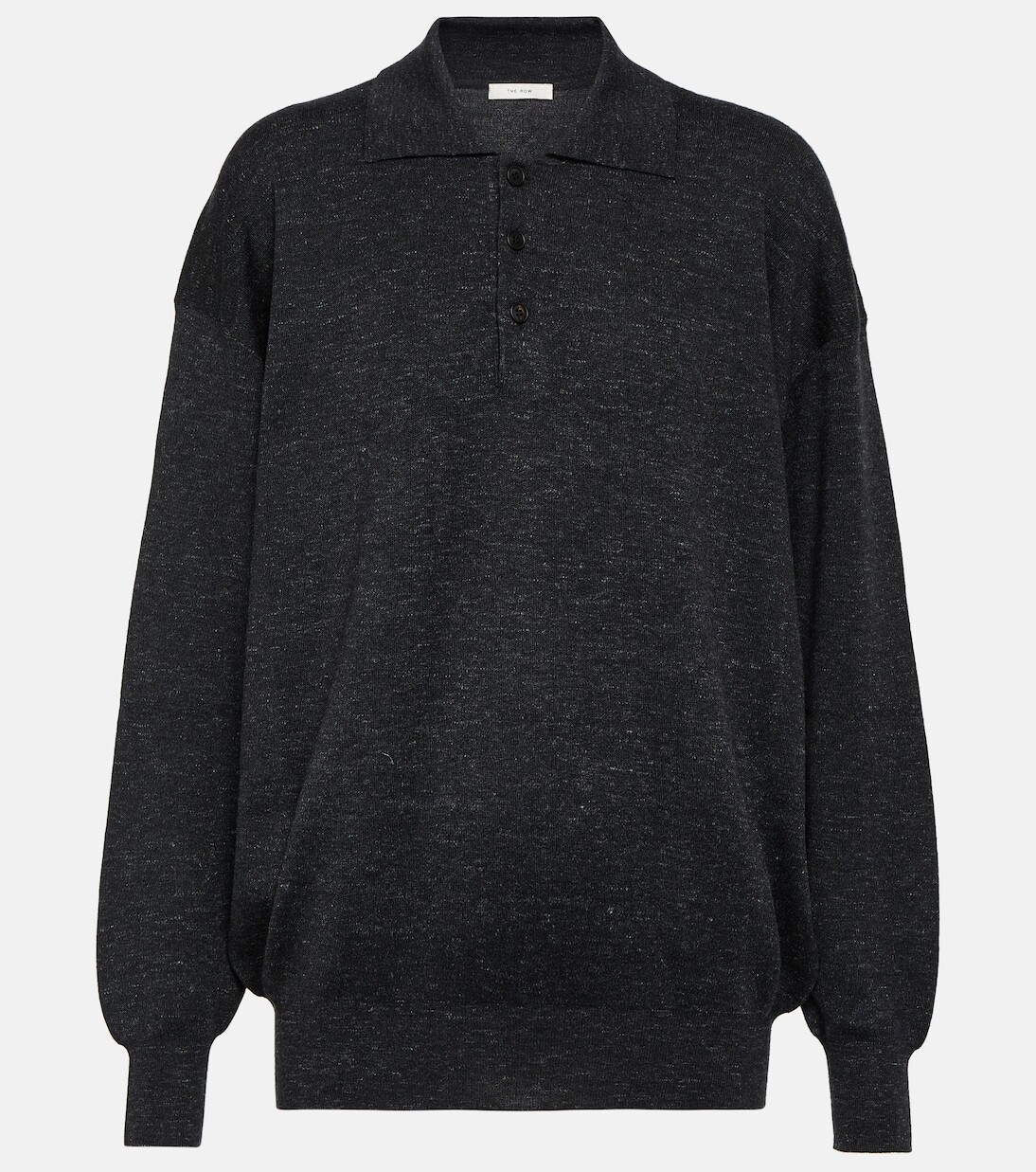 Топ-поло из кашемира The Row, серый
Топ-поло из кашемира The Row, серый