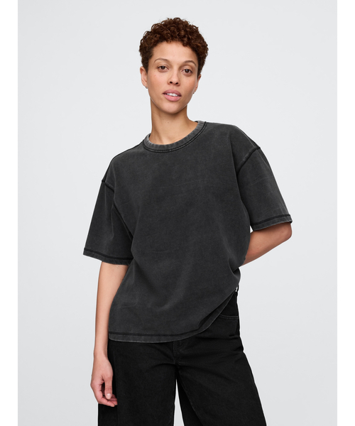 Футболка укороченная плотная унисекс с коротким рукавом GAP
Футболка укороченная плотная унисекс с коротким рукавом GAP