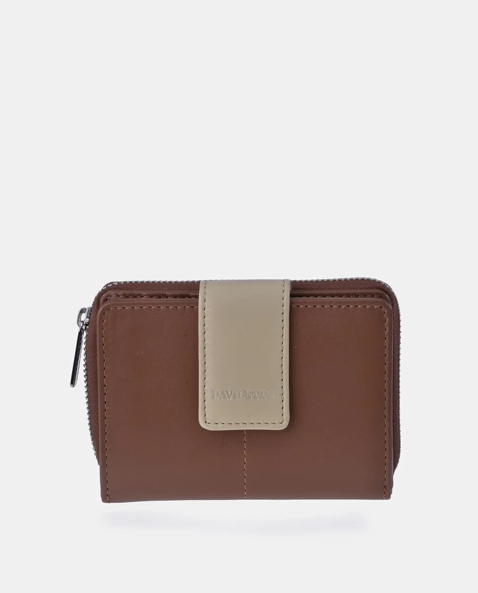 Женский кошелек-кошелек на молнии DAVILETTo из кожи черного и красного цветов, светло-коричневый
Женский кошелек-кошелек на молнии DAVILETTo из кожи черного и красного цветов, светло-коричневый