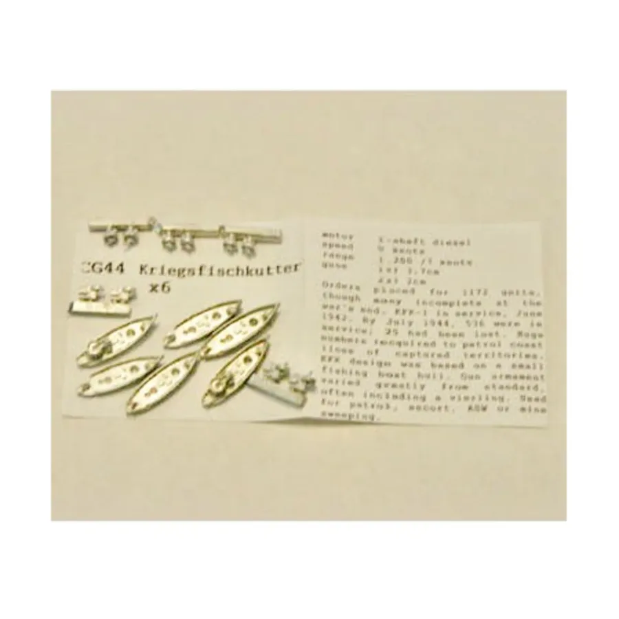 Кригсфишкутер, Figurehead Ships - WWII Coastal Forces - German (1:1250) (Noble Miniatures)
Кригсфишкутер, Figurehead Ships - WWII Coastal Forces - German (1:1250) (Noble Miniatures)