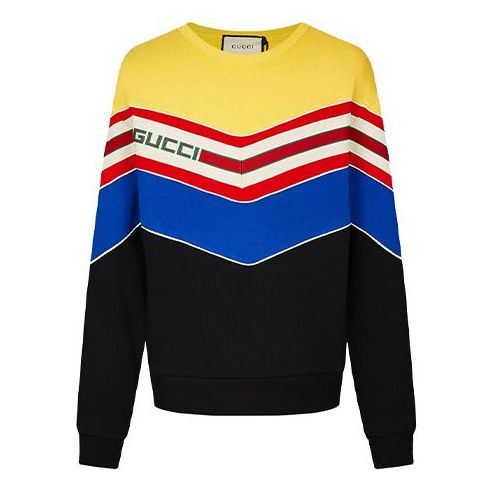 Толстовка mens cotton multicolor striped pullover long sleeve black Gucci, черный
Толстовка mens cotton multicolor striped pullover long sleeve black Gucci, черный