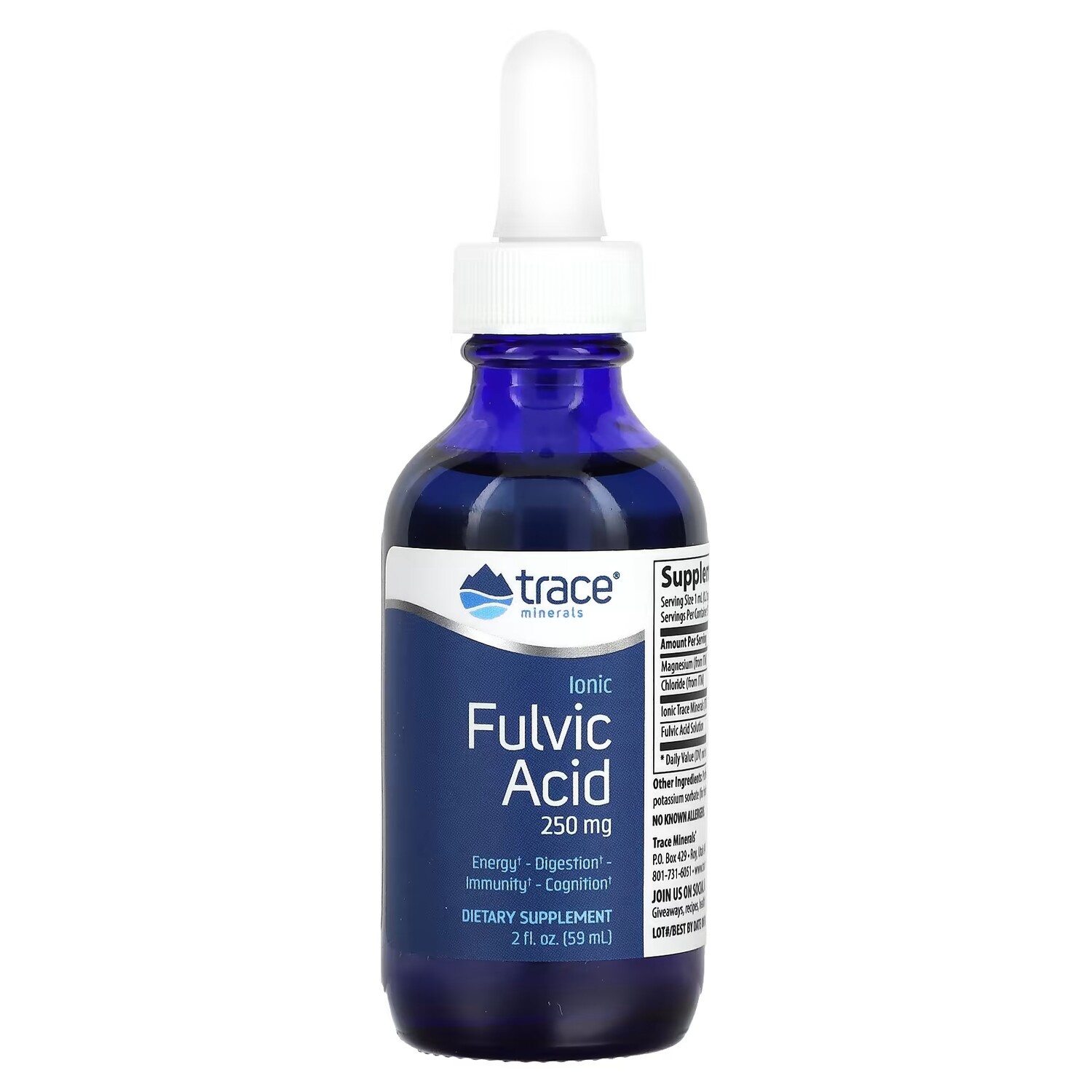 Trace Minerals Ионная фульвокислота 250 мг 59 мл (2 жидк. Унции) Trace Minerals ® 
Trace Minerals Ионная фульвокислота 250 мг 59 мл (2 жидк. Унции) Trace Minerals ®