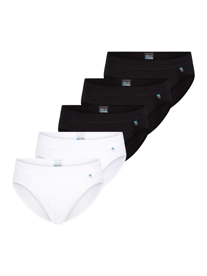 Schiesser Трусы-слипы/подгузники Rio из хлопка, долговечные, черно-белые
Schiesser Трусы-слипы/подгузники Rio из хлопка, долговечные, черно-белые