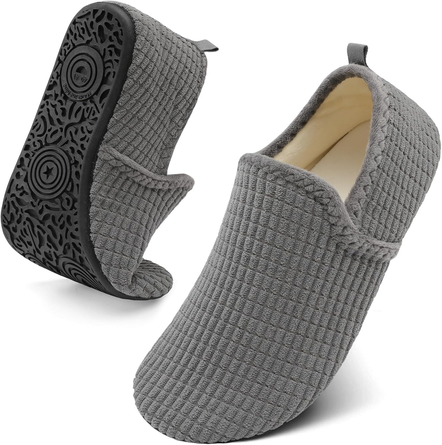 Тапочки Spesoul для женщин и мужчин с меховой подкладкой, для дома, с мягкой резиновой подошвой, носки-тапочки, удобно надевать, для спальни, дома, офиса, путешествий и йоги, серый
Тапочки Spesoul для женщин и мужчин с меховой подкладкой, для дома, с мягкой резиновой подошвой, носки-тапочки, удобно надевать, для спальни, дома, офиса, путешествий и йоги, серый