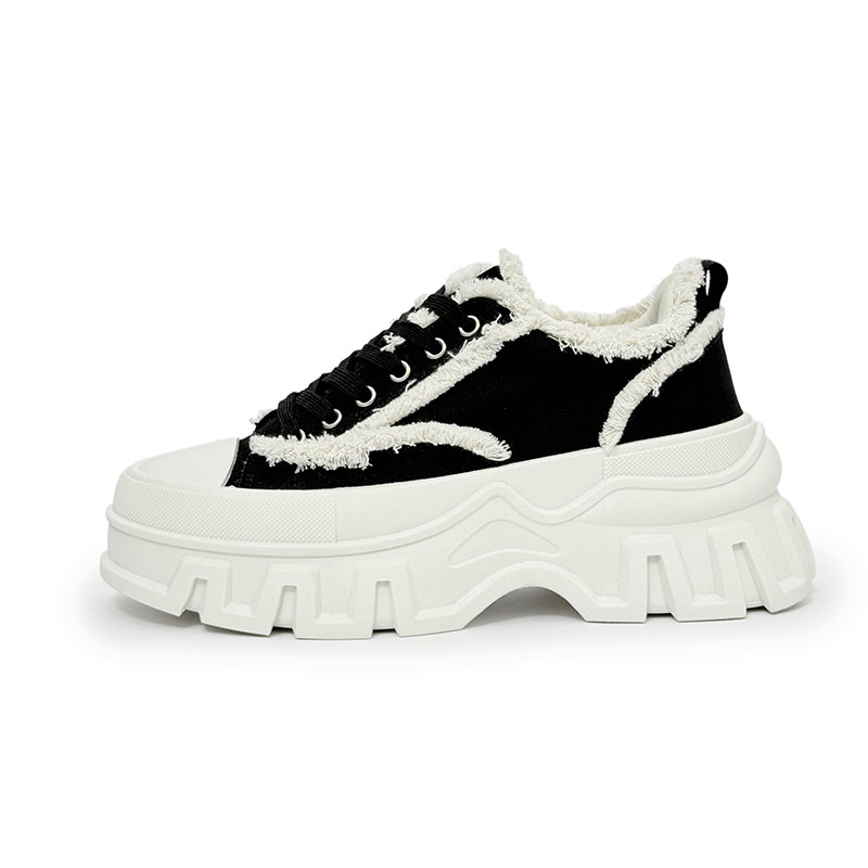 VAEL Мужские устойчивые к истиранию низкие повседневные туфли на платформе бело-черные, цвет White Black
VAEL Мужские устойчивые к истиранию низкие повседневные туфли на платформе бело-черные, цвет White Black