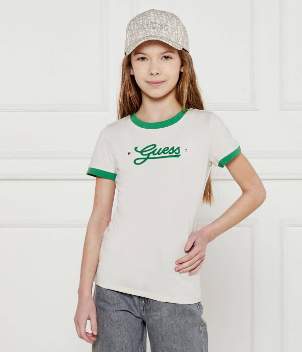 Футболка детская Guess с зеленой отделкой, экрю, Зеленый, Футболка детская Guess с зеленой отделкой, экрю
Футболка детская Guess с зеленой отделкой, экрю, Зеленый, Футболка детская Guess с зеленой отделкой, экрю