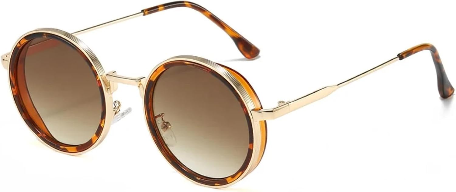 Солнцезащитные очки с защитой UV400 | Круглая металлическая оправа, цветные линзы | Для женщин и мужчин, для занятий спортом на открытом воздухе и вождения DSVIGF, Leopard
Солнцезащитные очки с защитой UV400 | Круглая металлическая оправа, цветные линзы | Для женщин и мужчин, для занятий спортом на открытом воздухе и вождения DSVIGF, Leopard