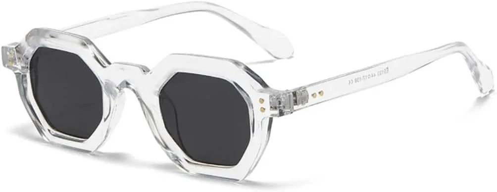 Модные солнцезащитные очки Polygon Small для женщин, ретро-очки с заклепками, мужские очки UV400, трендовые очки для активного отдыха HHZZYVY, Transparent Gray
Модные солнцезащитные очки Polygon Small для женщин, ретро-очки с заклепками, мужские очки UV400, трендовые очки для активного отдыха HHZZYVY, Transparent Gray