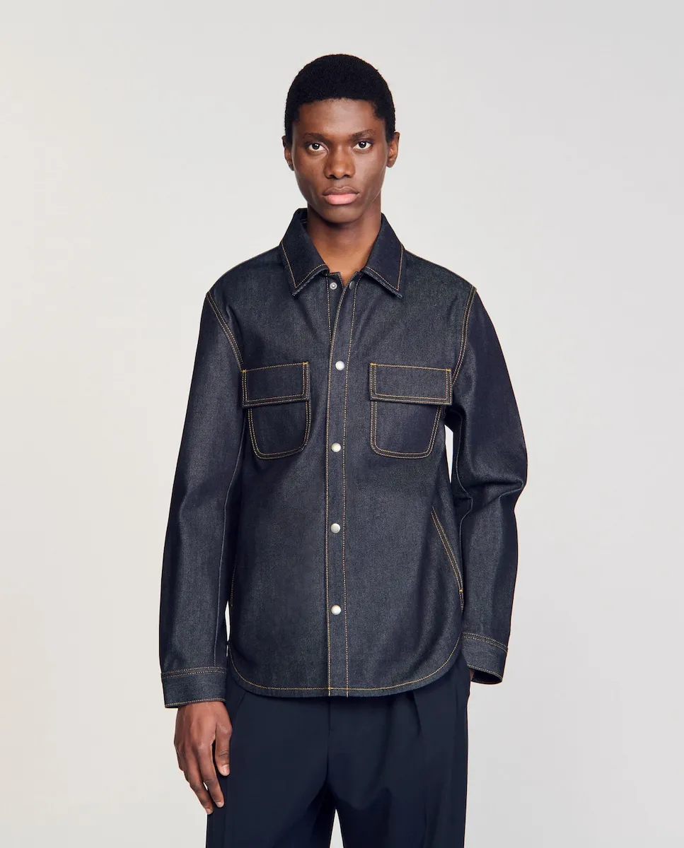 Мужская джинсовая рубашка Sandro, синий
Мужская джинсовая рубашка Sandro, синий