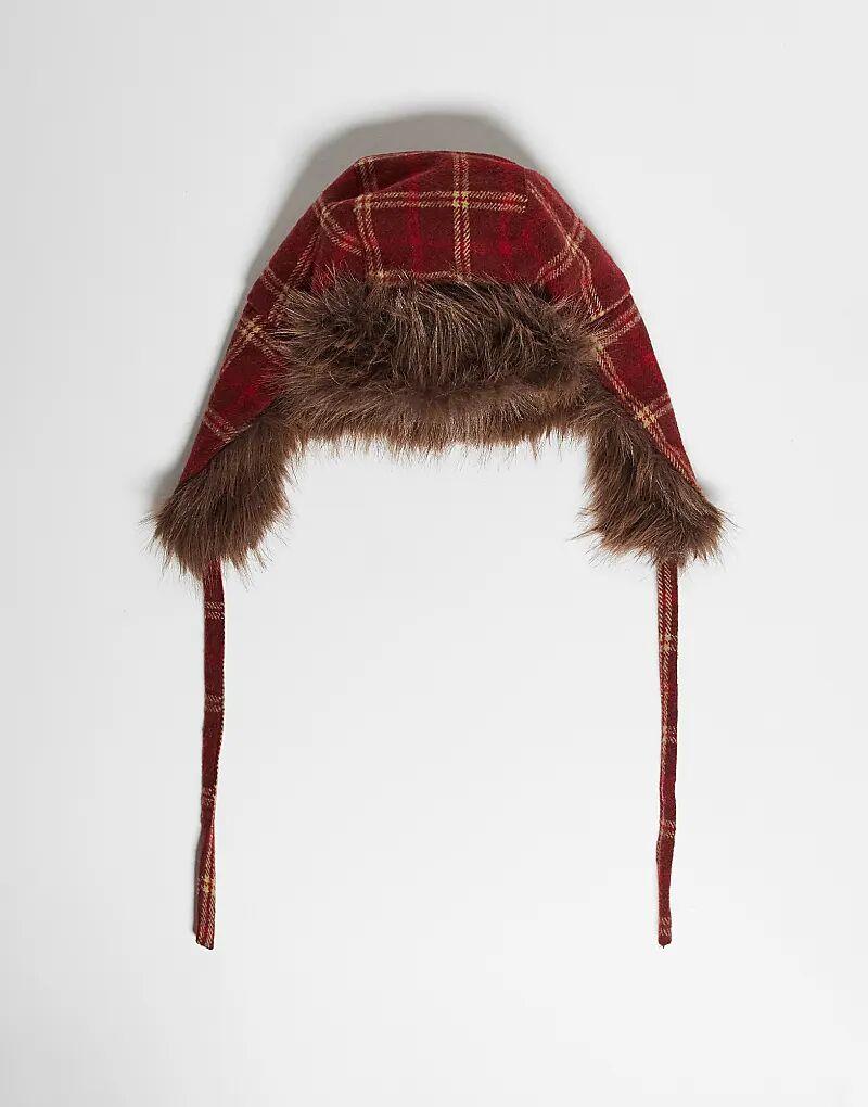 Реквиемированная винтажная шапка-ушанка унисекс в красную клетку с коричневым искусственным мехом
Реквиемированная винтажная шапка-ушанка унисекс в красную клетку с коричневым искусственным мехом