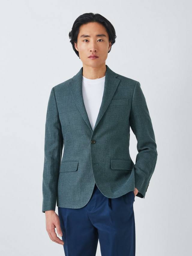 Кастон однобортный блейзер Regular Fit из текстурированной льняной смеси John Lewis, Teal
Кастон однобортный блейзер Regular Fit из текстурированной льняной смеси John Lewis, Teal