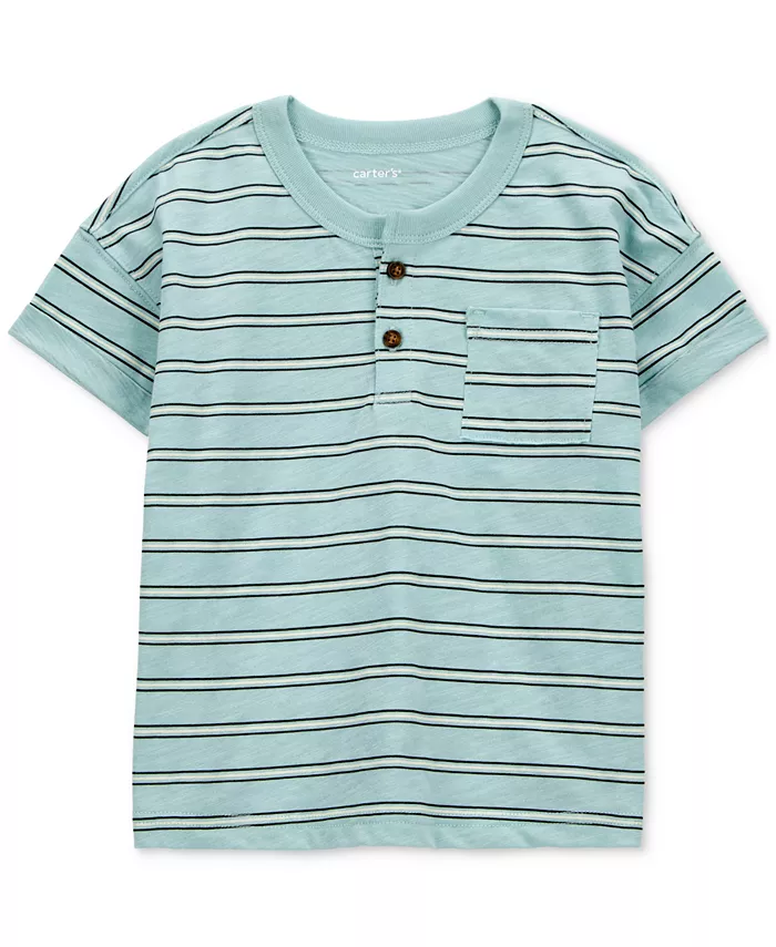 Футболка-поло для мальчиков с полосками из рыхлого джерси Carter's, синий
Футболка-поло для мальчиков с полосками из рыхлого джерси Carter's, синий