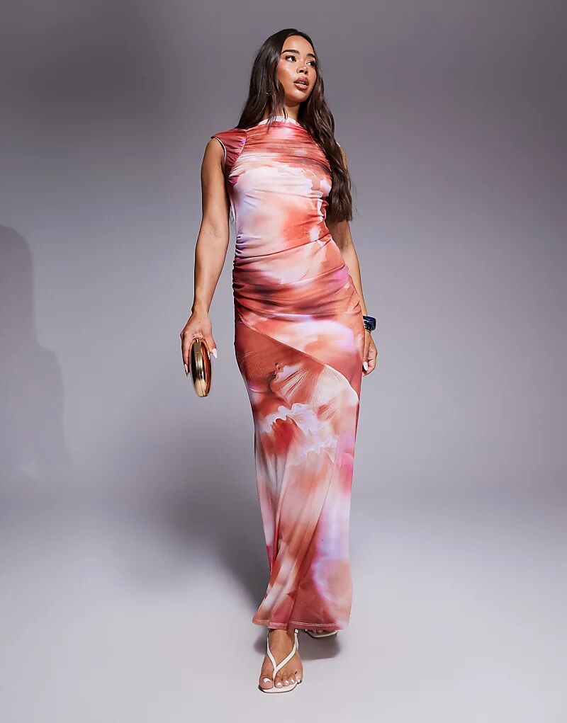 Платье макси ASOS DESIGN с сетчатым принтом, короткими рукавами и открытой спиной с абстрактным принтом
Платье макси ASOS DESIGN с сетчатым принтом, короткими рукавами и открытой спиной с абстрактным принтом