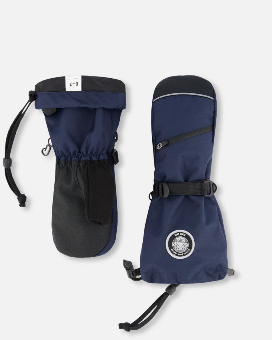 Детские зимние варежки унисекс Teknik темно-синего цвета Deux par Deux, Navy blue
Детские зимние варежки унисекс Teknik темно-синего цвета Deux par Deux, Navy blue