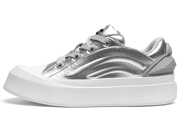 Кеды мужские, обувь для скейтбординга низкая Cabbeen, серебряный 
Кеды мужские, обувь для скейтбординга низкая Cabbeen, серебряный