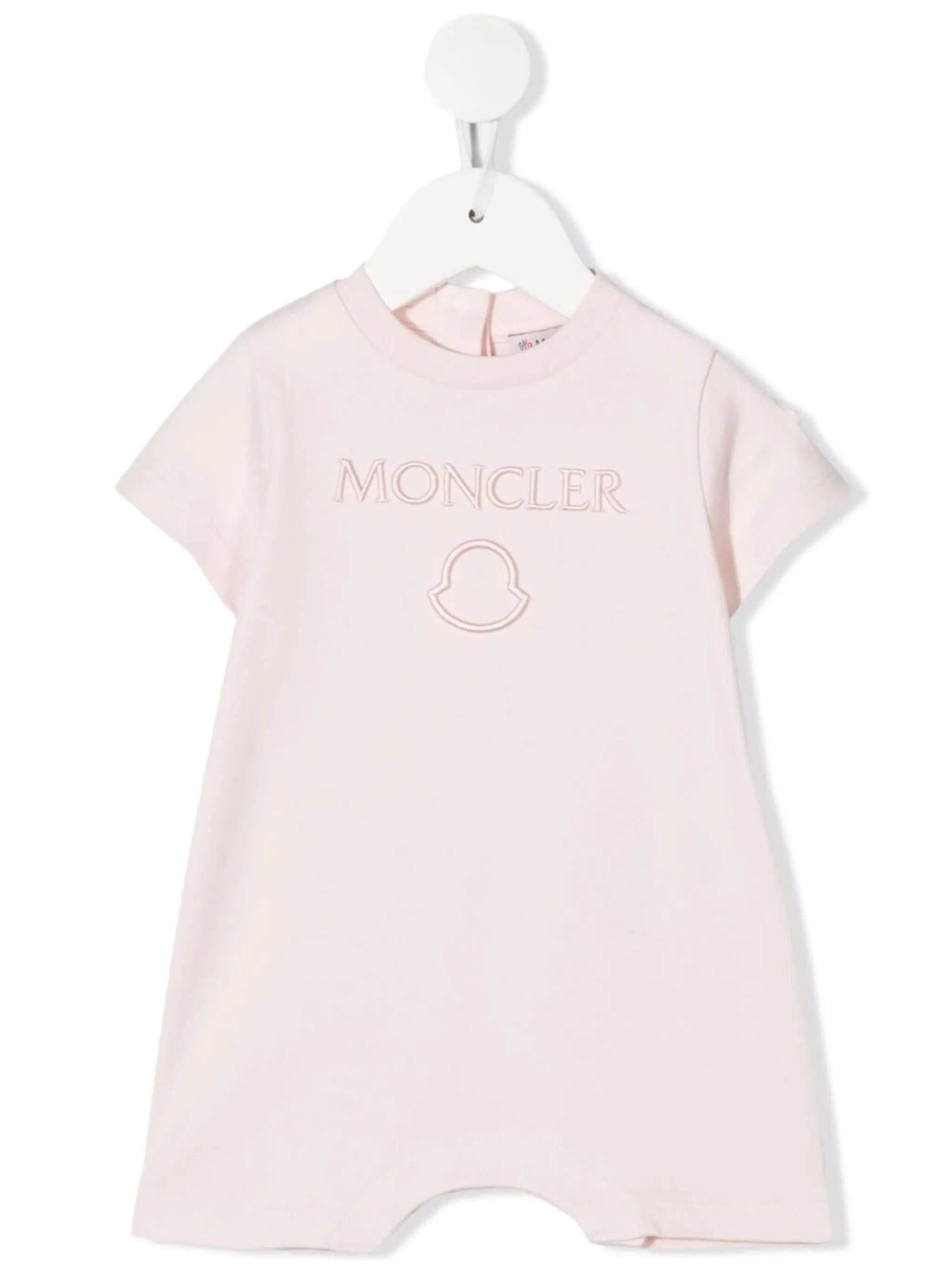 Ромпер с вышитым логотипом Moncler Enfant, розовый
Ромпер с вышитым логотипом Moncler Enfant, розовый